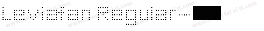 Leviafan Regular字体转换